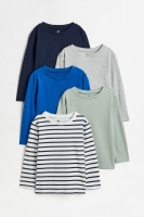 HM  5-pack long-sleeved T-shirts