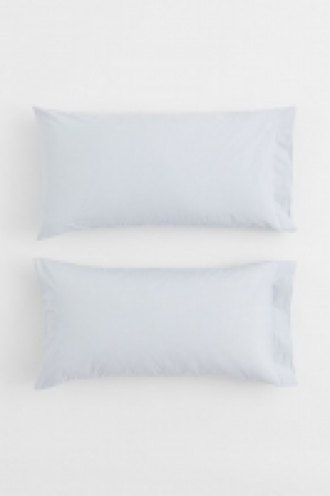 2-pack cotton percale pillowcases