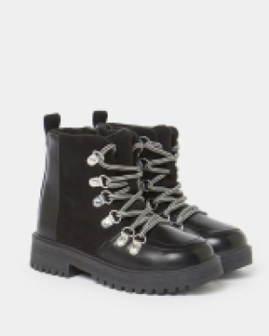 Leigh Tucker Willow Black Ankle Boot (Size 7-4)