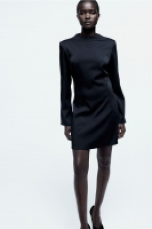 Open-back satin dress