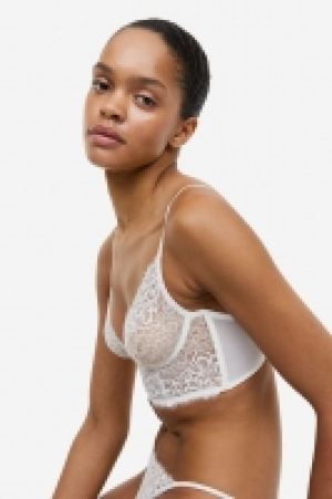 Non-padded lace bustier