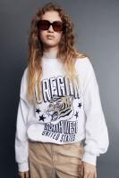 HM  Oversized motif-detail sweatshirt
