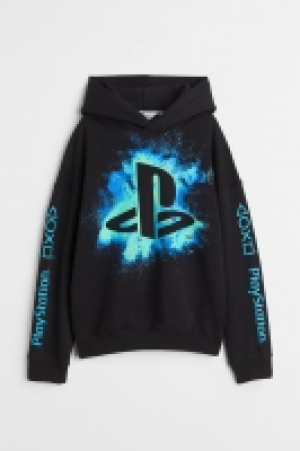 Oversized printed hoodie