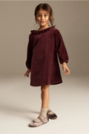 HM  Cotton velvet dress