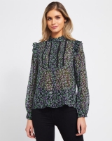 Dunnes Stores  Savida Alice Printed Lace Blouse