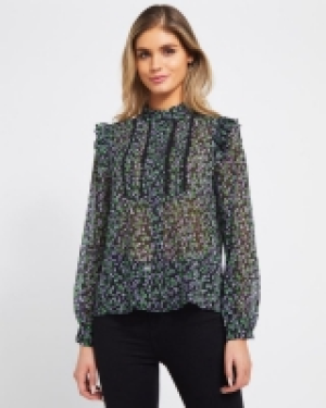 Savida Alice Printed Lace Blouse