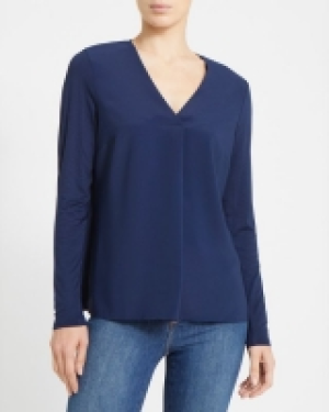 V-Neck Jersey Back Top