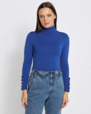 Dunnes Stores  Savida Velvet Button Cuff Jumper