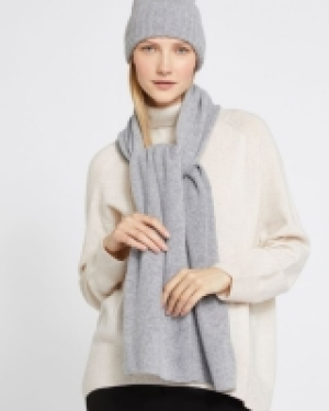 Carolyn Donnelly The Edit Grey Cashmere Scarf