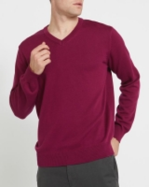 Regular Fit Cotton V-Neck Jumper 15.00 €