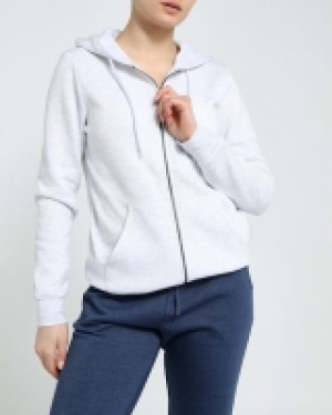 Dunnes Stores  Marl Zip-Through Hoodie