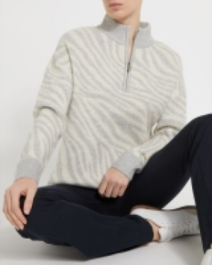Zebra Half Zip Jumper