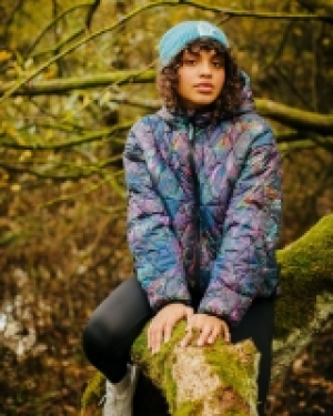 Helen Steele Printed Zip Through Padded Jacket