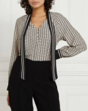 Gallery Jade Tie Neck Blouse