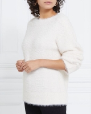 Gallery Boat Neck Fluffy Jumper