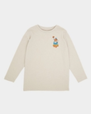 Long-Sleeved Crew Neck Printed Top (2-14 years)