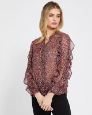 Savida Kourtney Heart Print Blouse