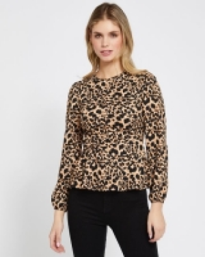 Savida Hazel Leopard Buckle Front Top