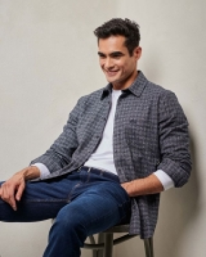Paul Costelloe Living Brushed Twist Check Shirt
