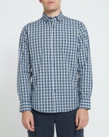 Dunnes Stores  Regular Fit Long-Sleeved Check Shirt