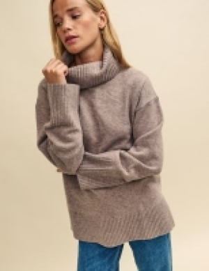 Nobodys Child Pure Merino Wool Roll Neck Jumper