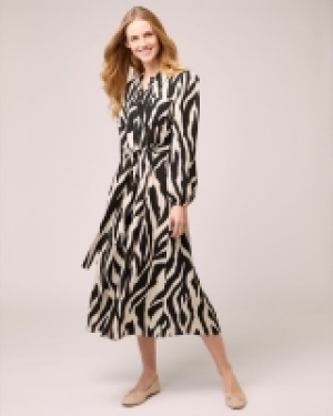 Mono Print Shirt Dress