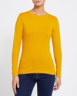 Long-Sleeved Stretch Crew Neck Top 2.00 €