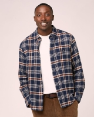 Dunnes Stores  Regular Fit Brushed Check Shirt