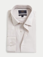 Marks and Spencer M&s Sartorial Regular Fit Pure Cotton Herringbone Shirt