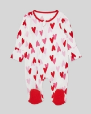 Dunnes Stores  Heart Sleepsuit (Newborn-12 months)