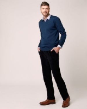 Regular Fit Stretch Corduroy Trousers