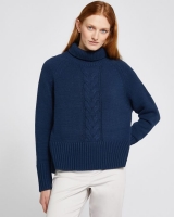 Dunnes Stores  Carolyn Donnelly The Edit Cable Front Polo Neck Jumper