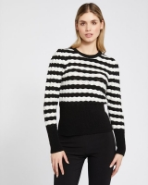 Savida Cara Stripe Puff Sleeve Jumper
