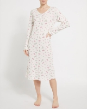 Long Sleeve Pointelle Nightdress