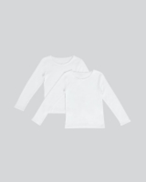 Dunnes Stores  Girls Thermal Long-Sleeved Tops - Pack Of 2 (2-14 Years)