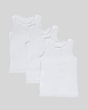 Dunnes Stores  Girls Thermal Sleeveless Vests - Pack Of 3 (2-14 Years)