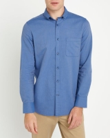 Dunnes Stores  Slim Fit Long-Sleeved Cotton Oxford Shirt