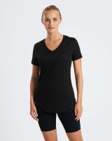 Dunnes Stores  Powercut Soft Feel Longline V-Neck T-Shirt