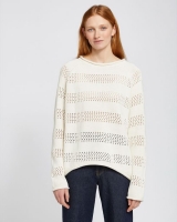 Dunnes Stores  Carolyn Donnelly The Edit Lacey Cotton Blend Stitch Sweater