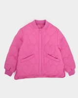 Dunnes Stores  Heart Quilted Jacket (2-14 Years)