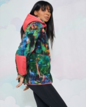Helen Steele Printed Fleece With Hood