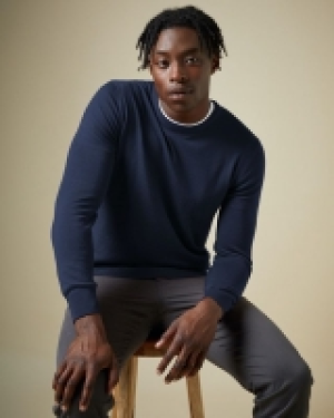 Dunnes Stores  Merino Blend Crew Neck Jumper