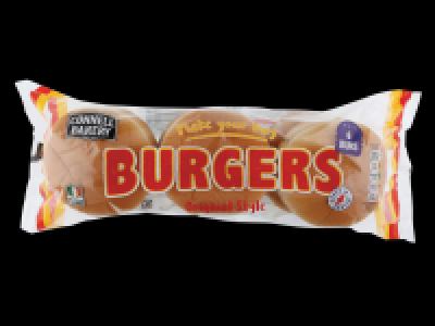 6 Unseeded Burger Buns