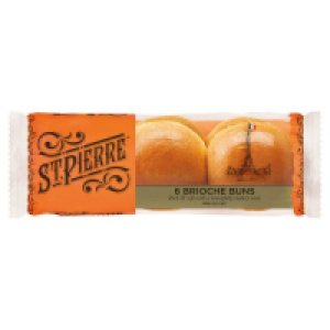 St Pierre Brioche Burger Buns 6 Pack 3.39 €