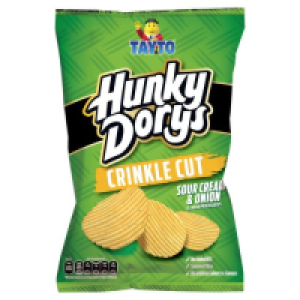 Tayto Hunky Dorys Crinkle Cut Sour Cream And Onion Crisps 2.50 €