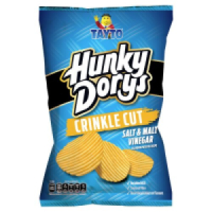 Tayto Hunky Dorys Crinkle Cut Salt & Malt Vinegar Crisps 2.50 €