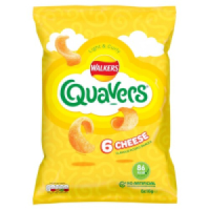 Walkers Quavers Cheese Flavour Crisps 6 Pack 2.00 €