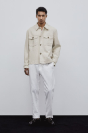 HM  Slim Fit Linen-blend jacket
