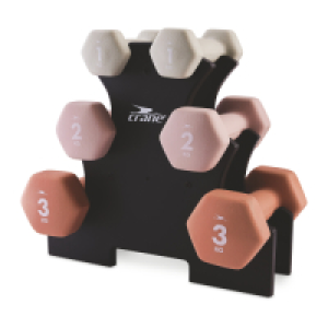 Crane Dumbbell Set with Rack