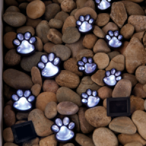 Solar Paw Print Stakelights